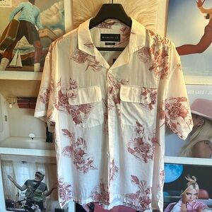 NWT Abercrombie Camp Collar Shirt